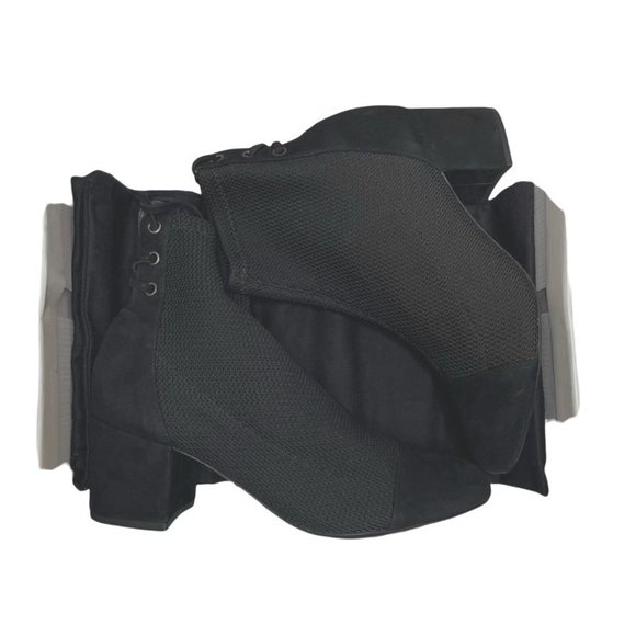 NIB SCHUTZ EMILIA KNIT TEXTURED BOOTIE IN BLACK  SZ  8.5 - Picture 13 of 14